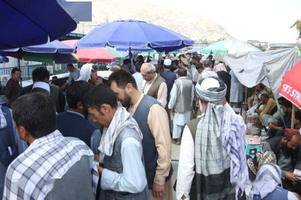 喀布尔的货币交易市场