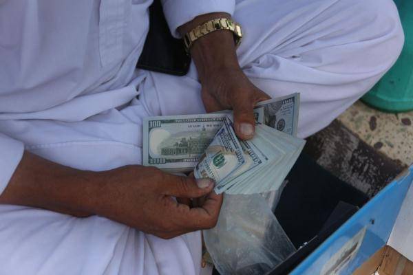 喀布尔的货币交易市场