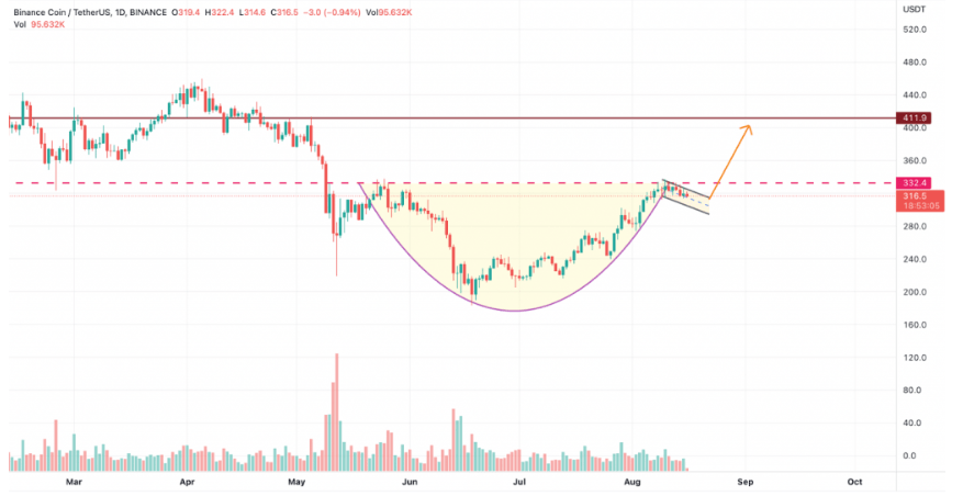 山寨币 BinanceCoin（BNB），Chainlink（LINK）和Litecoin（LTC）可能会飙升