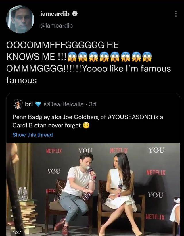 他是CardiB的新男神！