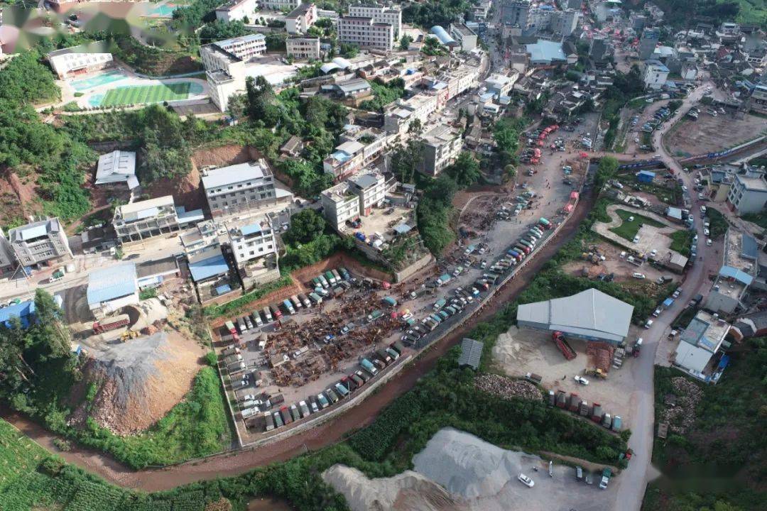 宝华镇畜禽交易市场建成投入使用