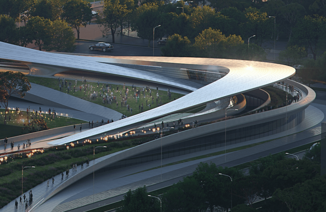 扎哈事务所中标｜陕西·泾河新城文化艺术中心