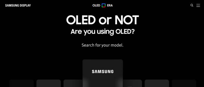 什么叫行业龙头？三星推出自家屏幕查询网站