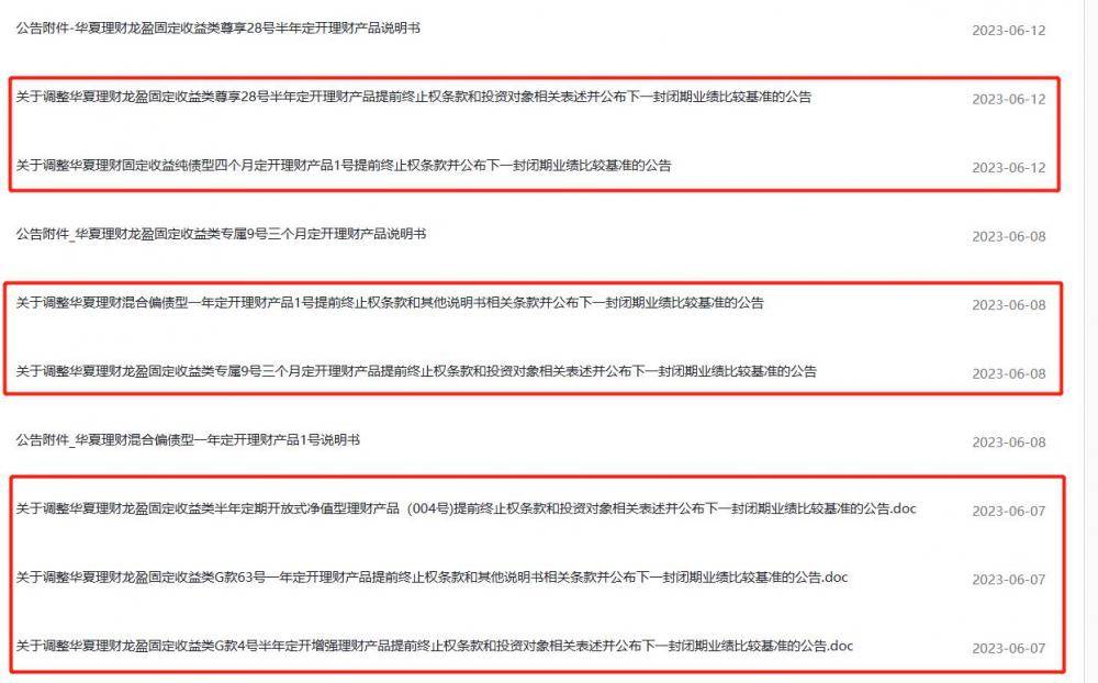 华夏理财提高多只产品最低终止份额，理财产品“清盘线”尚无硬性规定丨机警理财日报