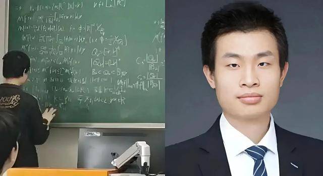 韦东奕上课照片走红,新发型吸睛,网友:板书真漂亮,可惜看不懂