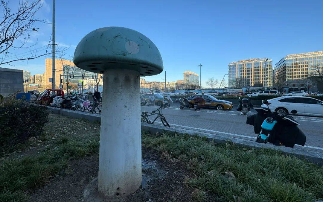 北京街头2米高神秘“蘑菇”,你见过吗?网友大胆猜想……