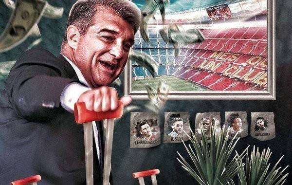 奥尔莫注册的障碍不是西甲联盟,而是拉波尔塔的“假账”和杠杆