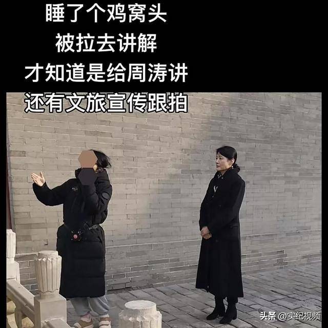 周涛来邯郸，出圈的竟然是旁边的鸡窝头讲解员，周涛：孩子刚睡醒