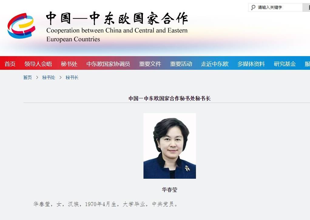 华春莹，添新职务