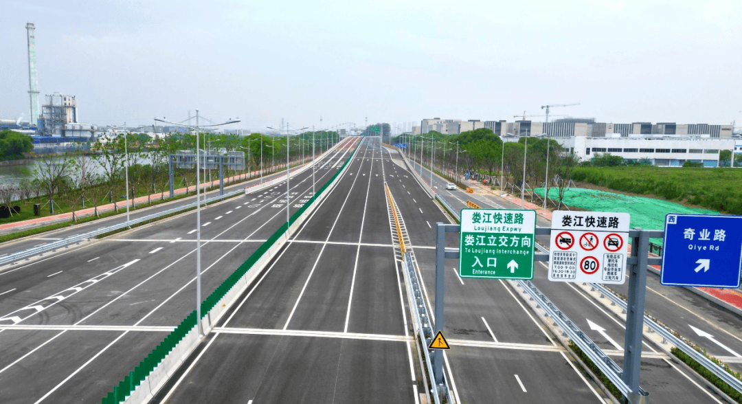 苏州工业园区娄江大道(沪宁高速-朱街)快速化改造工程通车