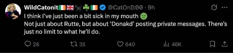 特朗普晒北约秘书长“谄媚”私人短信，网友看不下去了：有点反胃