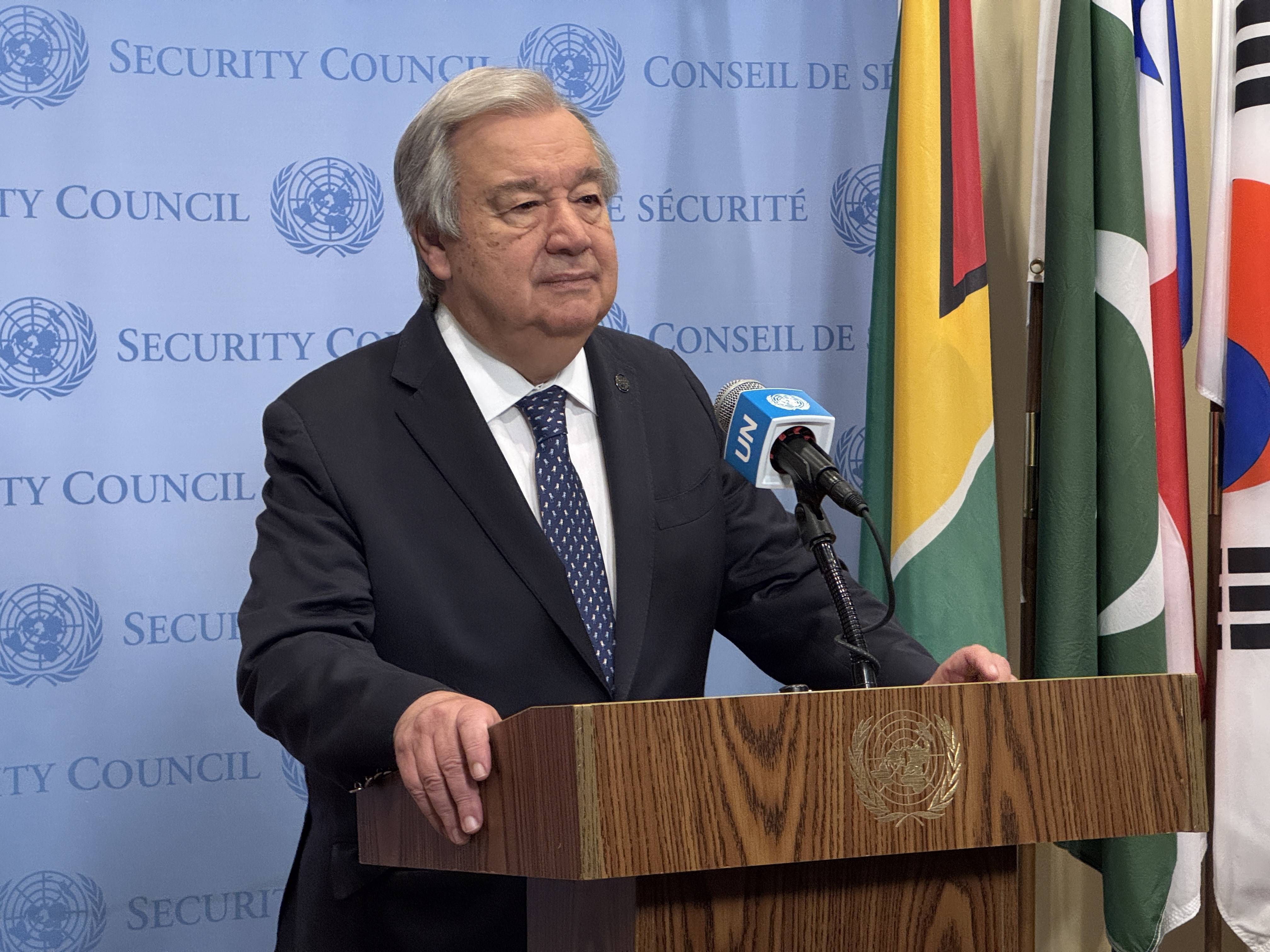 联合国秘书长强烈谴责以色列对叙利亚袭击